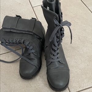 Dream Pairs Dark Gray Combat Boots